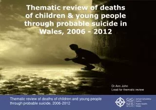 Thematic review of deaths of children and young people through probable suicide, 2006-2012