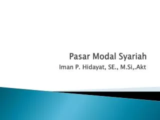 pasar modal syariah