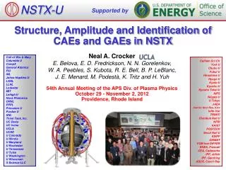 Structure, Amplitude and Identification of CAEs and GAEs in NSTX