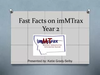 Fast Facts on imMTrax Year 2