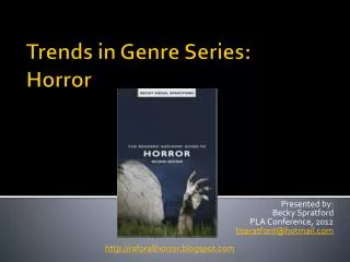 Trends in Genre Series: Horror