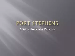Port Stephens
