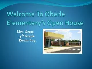 welcome to oberle elementary s open house