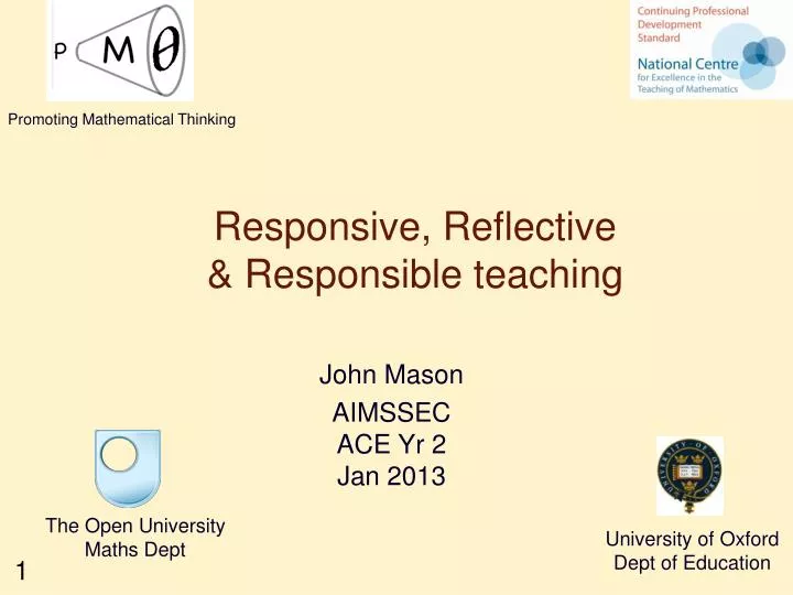 responsive reflective responsible teaching