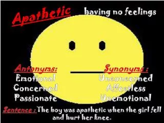 Apathetic