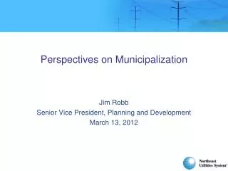 perspectives on municipalization