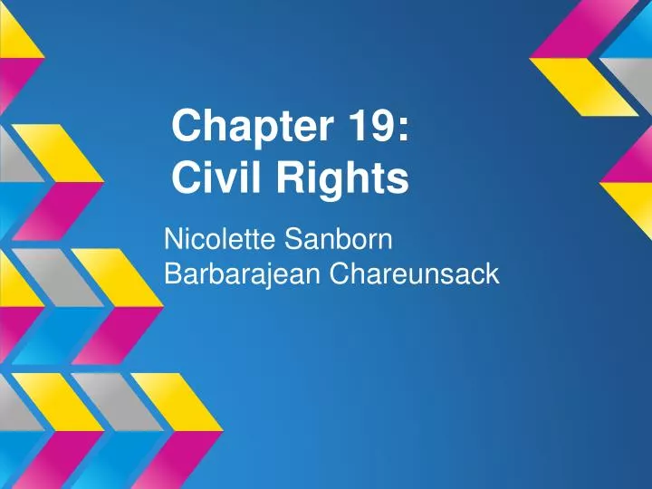 chapter 19 civil rights