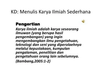 kd menulis karya ilmiah sederhana