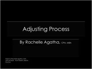 Adjusting Process