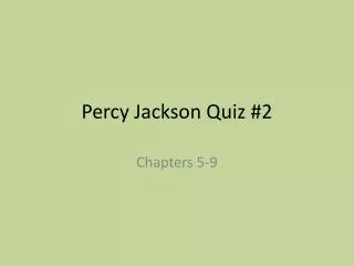 Percy Jackson Quiz #2