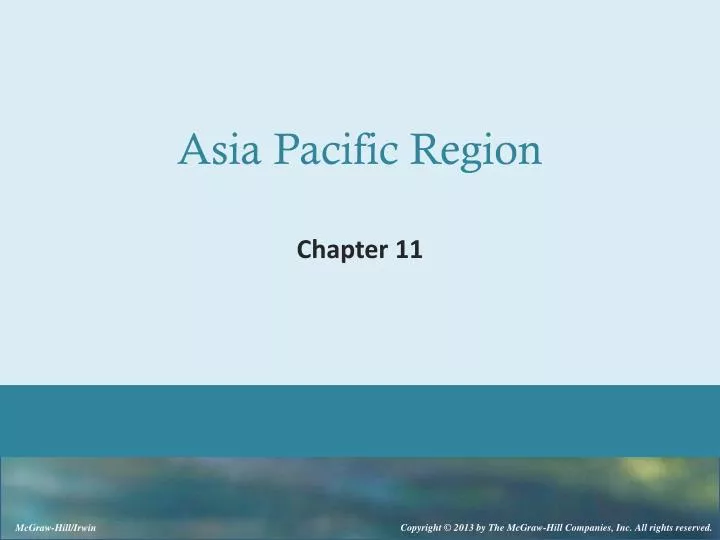 asia pacific region