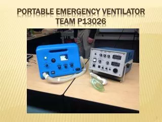 Portable Emergency Ventilator Team P13026