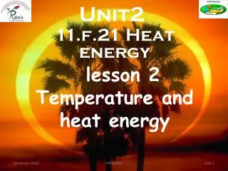 11.f.21 Heat energy
