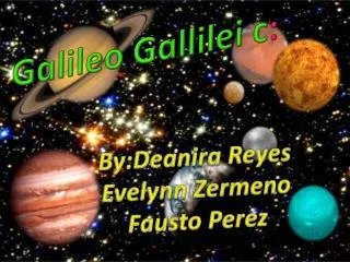Galileo Gallilei c :