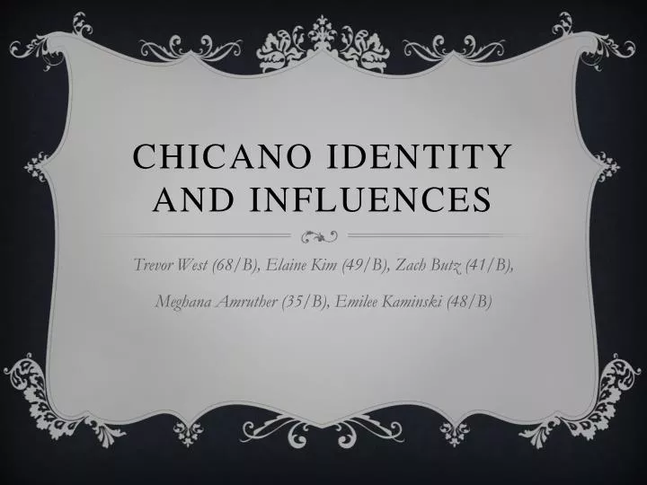 chicano identity and influences