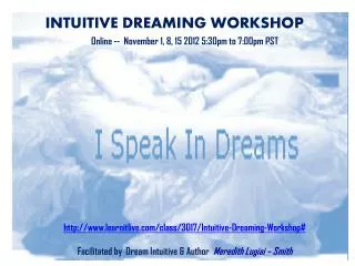 INTUITIVE DREAMING WORKSHOP