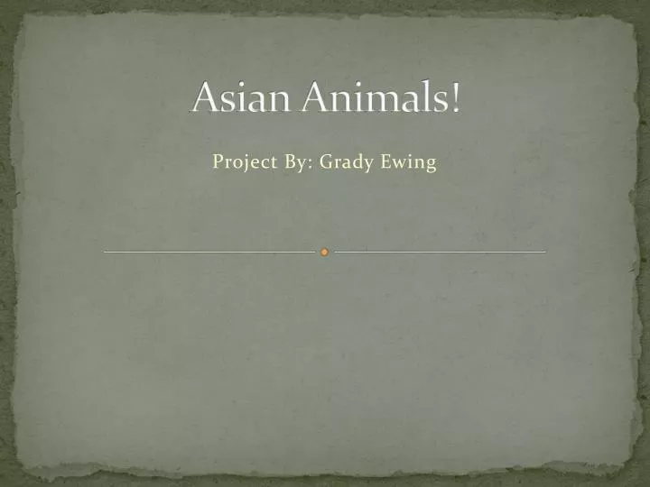 asian animals