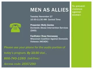 Men as allies