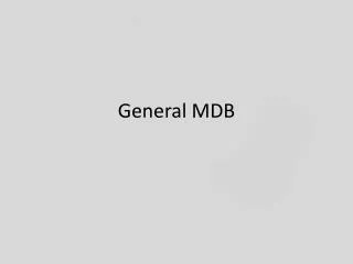 General MDB