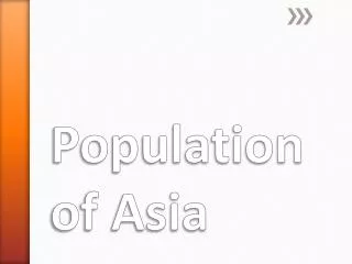 Population of Asia