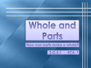 Whole and Parts