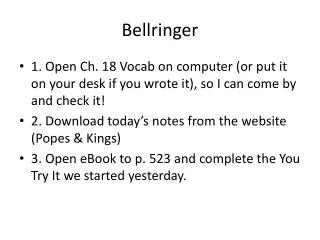 bellringer