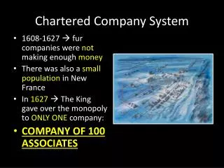Chartered Company System