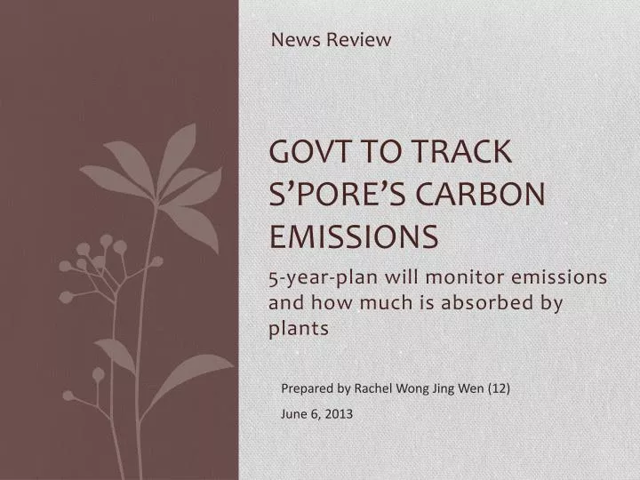 govt to track s pore s carbon emissions