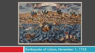 Earthquake of Lisbon, November 1, 1755