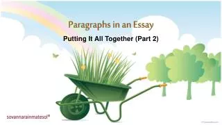 Paragraphs in an Essay