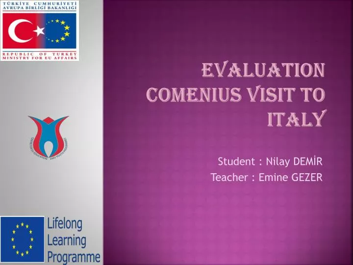 evaluation comenius visit to italy