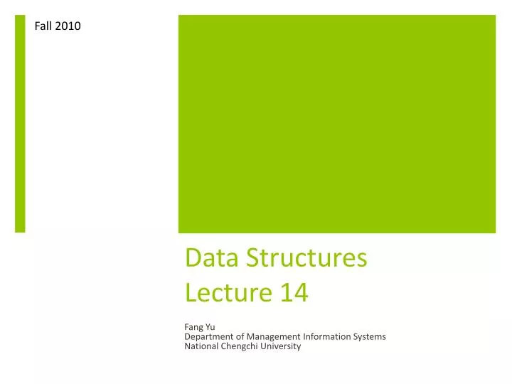 data structures lecture 14