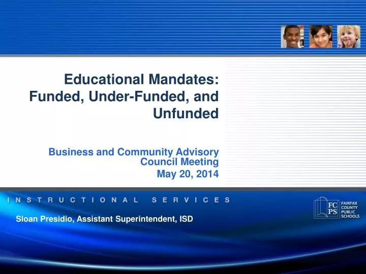 educational mandates funded under funded and unfunded