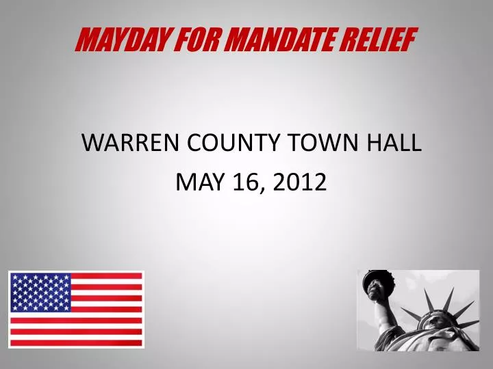 mayday for mandate relief