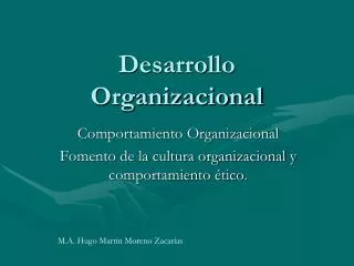 desarrollo organizacional