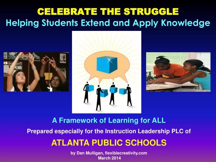 celebrate the struggle helping students extend and apply knowledge