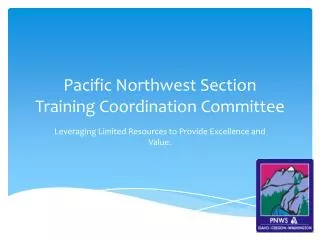 Pacific Northwest Section Training Coordination Committee