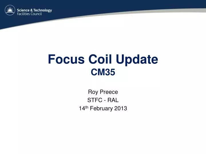 focus coil update cm35