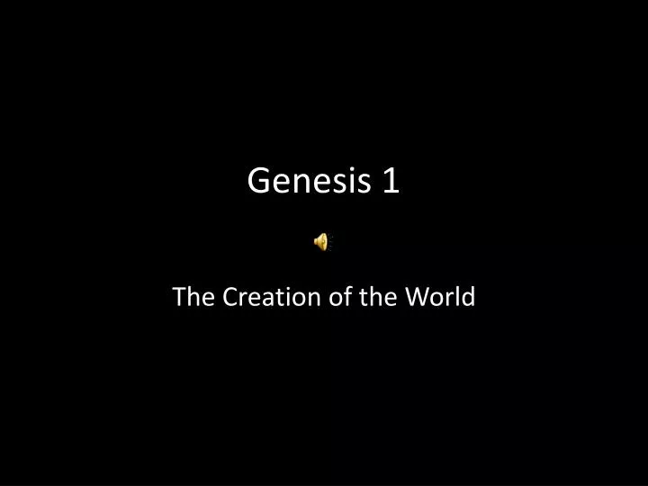 genesis 1