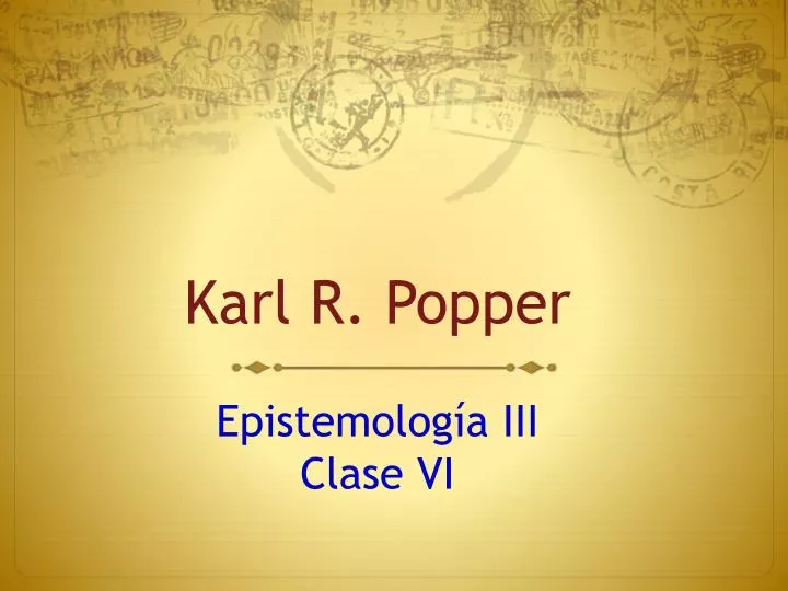 epistemolog a iii clase vi