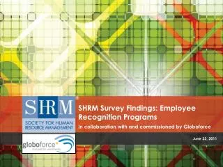 SHRM Survey Findings: Employee Recognition Programs