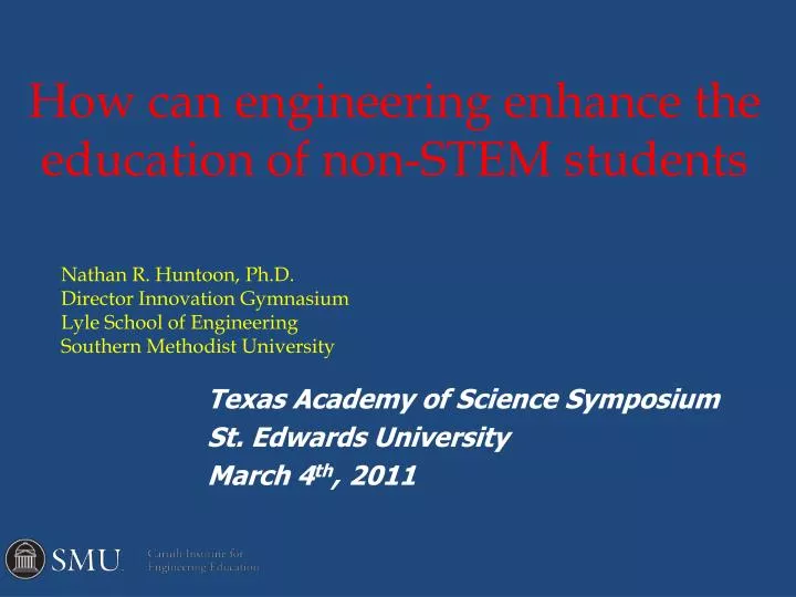 how can engineering enhance the education of non stem students