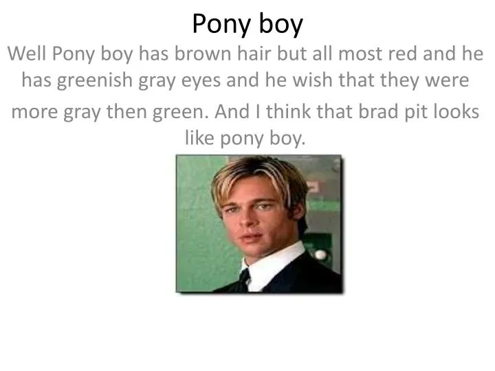 pony boy