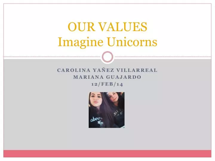 our values imagine unicorns