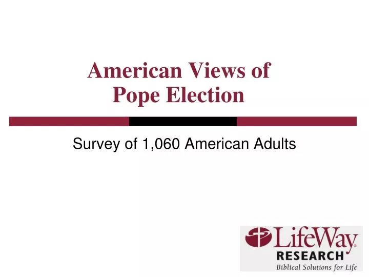 american views of pope election