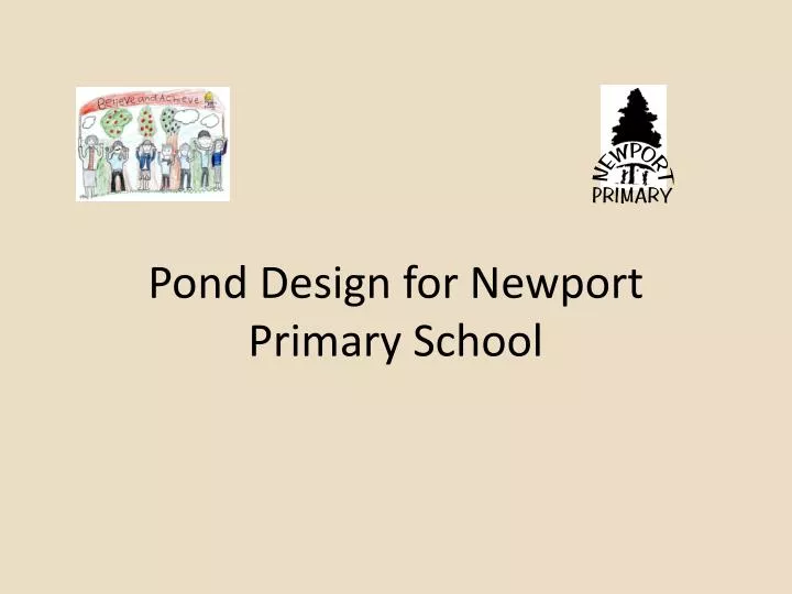 pond design for newport primary school