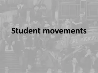 Student movements