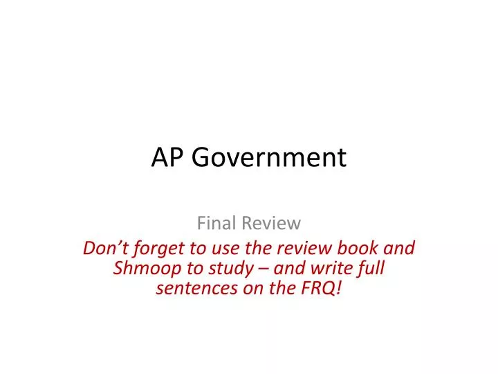 ap government