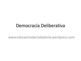 democracia deliberativa