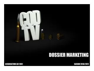 Marketing Folder codtv - Our Association